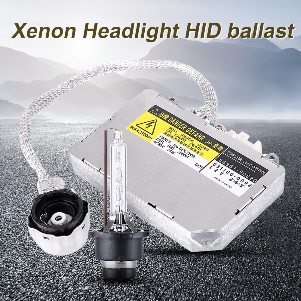 Xenon HID Headlight Ballast Control Unit with Igniter & D2S Bulb Compatible for Lexus RX350 2007 2008 2009 Replaces 85967-50020 85967-51020 Headlight Ballast Module