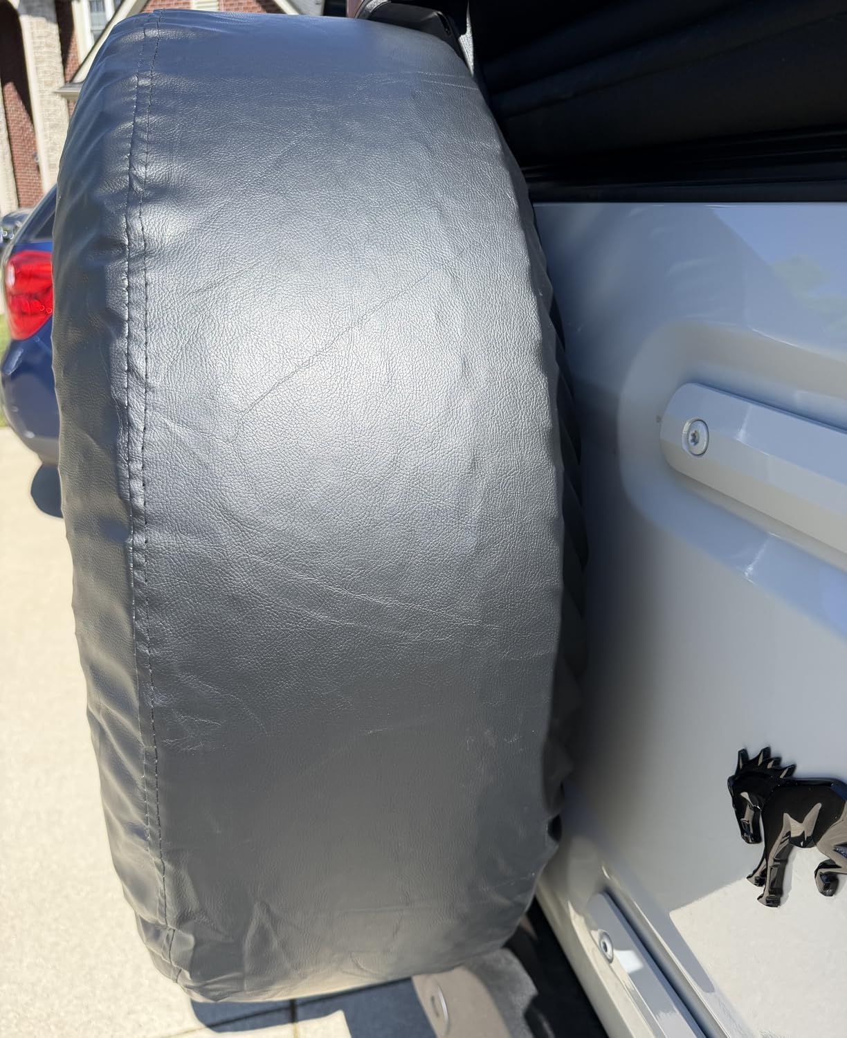 Galloper 4X4 for 2021-2026 Ford Bronco Spare Tire Cover with Backup Camera Hole, Wheel Cover Protector, L-XL-XXL fit Base, Big Bend, Black Diamond, Outer Banks 2/4 Doors (L: 265/50R20, 255/70R17)