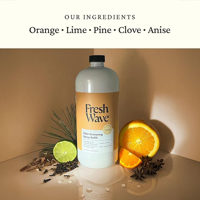 Fresh Wave Orange Odor Eliminator Spray & Air Freshener Refill, 32 fl. oz. - Image 2
