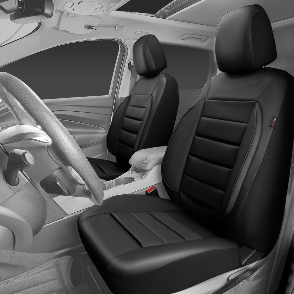 car pass faux leather car seat covers front on a desk or shelf