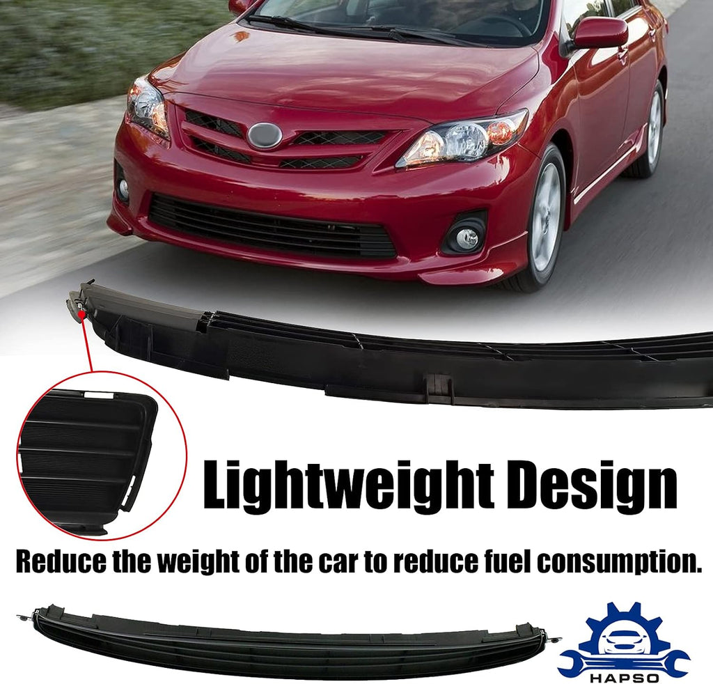 For 2011-2013 Toyota Corolla Front Bumper Lower Grille 5311202280 TO1036125 | For CE/LE/L/S/XLE/XRS Sedan 4-Door, ABS, Bumper Center Insert Grille Grill Replacement Accessories
