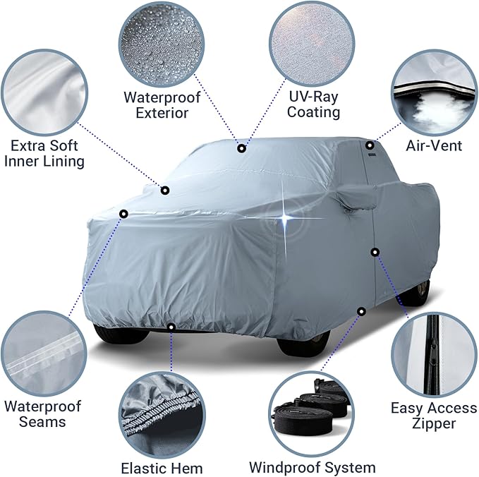 iCarCover Fits 1992-1996 F-150 Extended Cab, 6.5 ft Regular Bed Ford Truck - Image 4