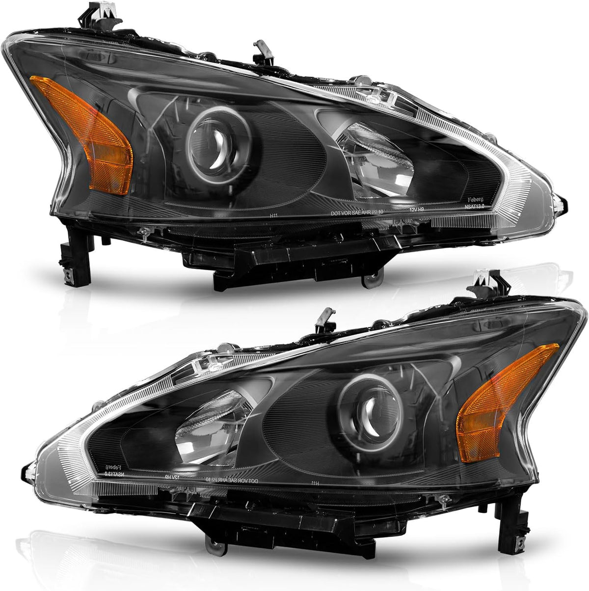weelmoto halogen headlights assembly for 2013-2015 nissan altima, main product view
