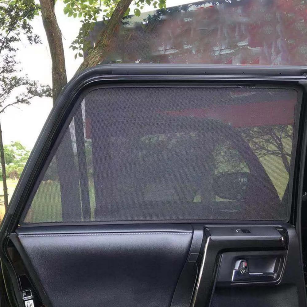 FEISHILINIYA Magnetic Car Rear Window Sunshades for Toyota for 4RUNNER 2011-2021 with for Passenger Side Window Curtain Sun Shades Privacy Visor for 4Runner Accessories (1 Set/ 2PCS)