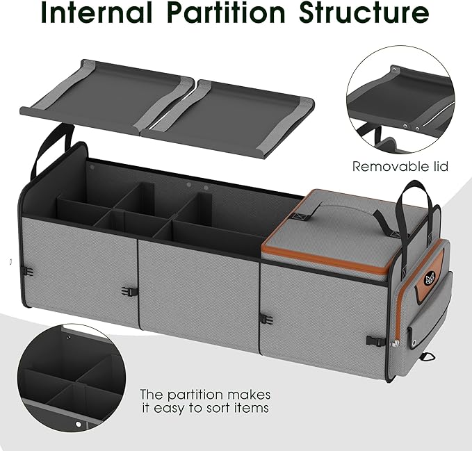 Trunk Organizer, Heavy-Duty Storage - Image 2