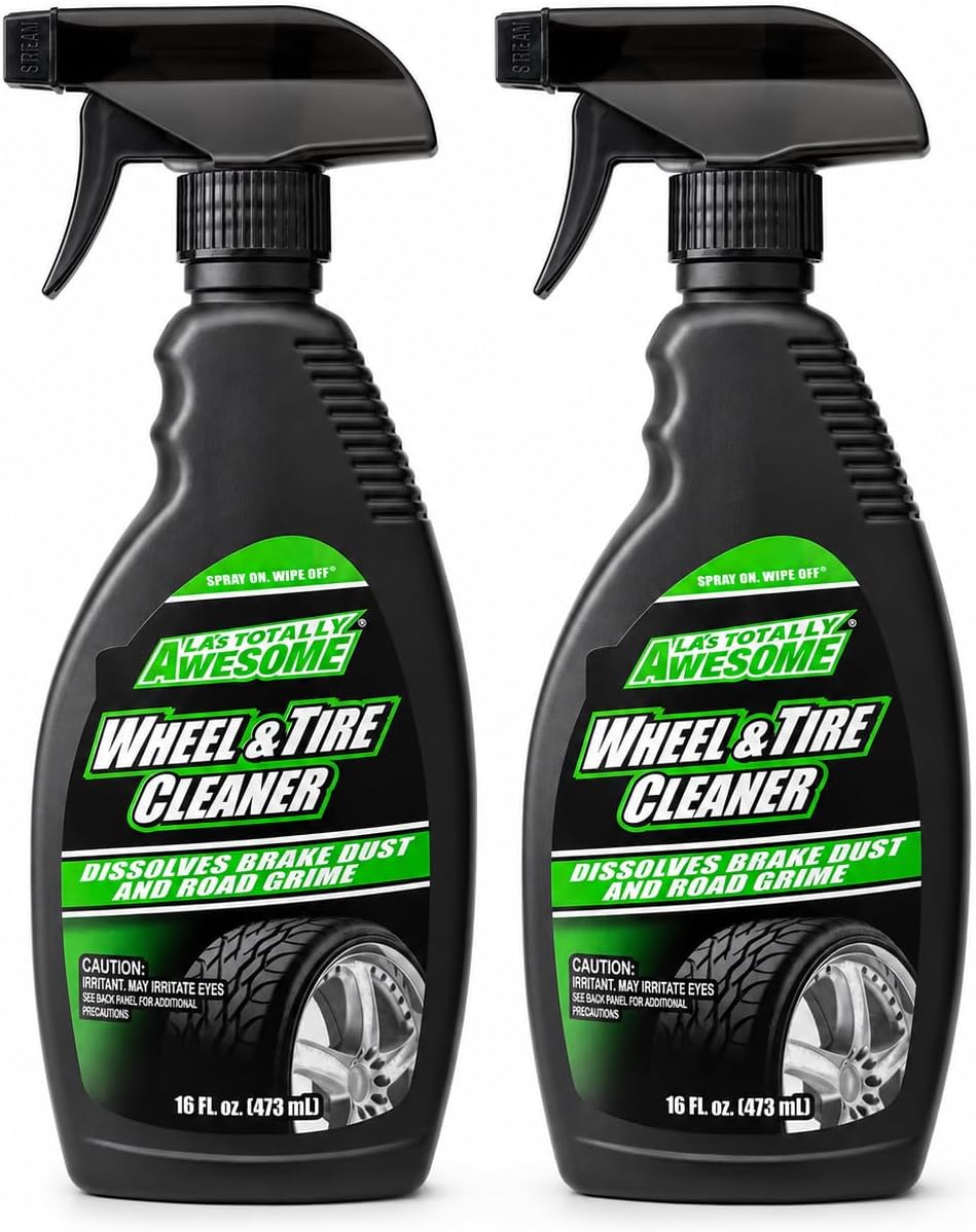 Wheel & Tire Cleaner – Heavy-Duty Formula Dissolves Brake Dust & Road Grime – Deep Cleaning for Rims, Tires & Wheels – Pack of 2, 16 fl oz Each