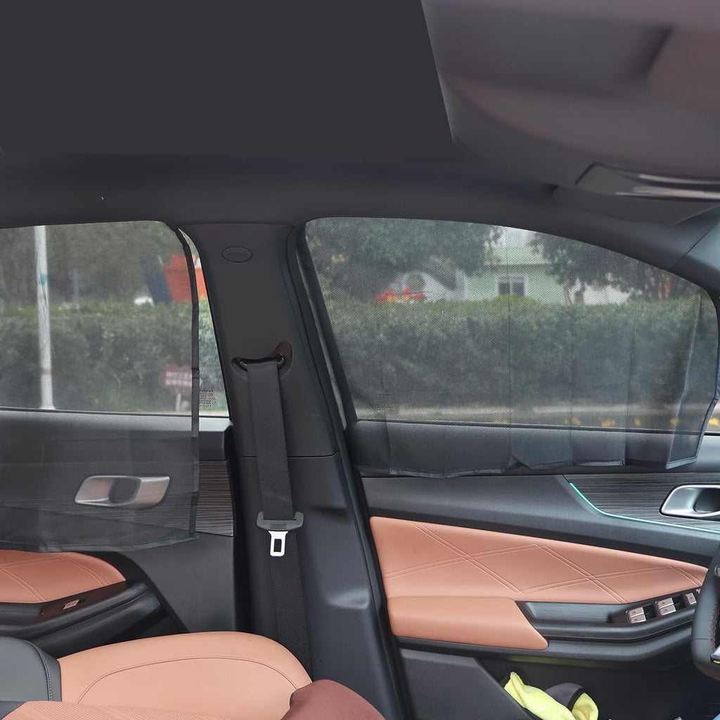 Magnetic Car Sun Shade UV Protection Auto Window Sunshade Side Curtain Summer Protection, Front Window Mesh Sun Visor (20 * 44 * 72cm)
