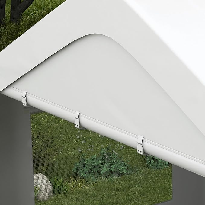 Outsunny Carport 10' x 20' Portable Garage, Heavy Duty Car Port Canopy - Image 8