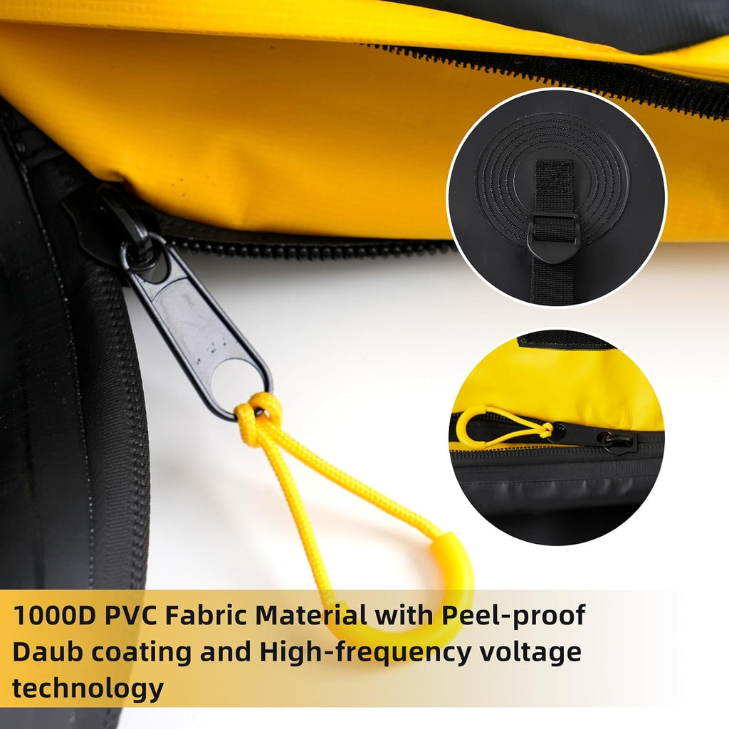 Hitch Cargo Carrier Bag 100% Waterproof Hitch 18.2 Cubic Feet 58.5" x 22" x 25" Hitch Cargo Bag Include 6 Reinforced Straps for Truck Pickup All Vehicle with Storage Bag
