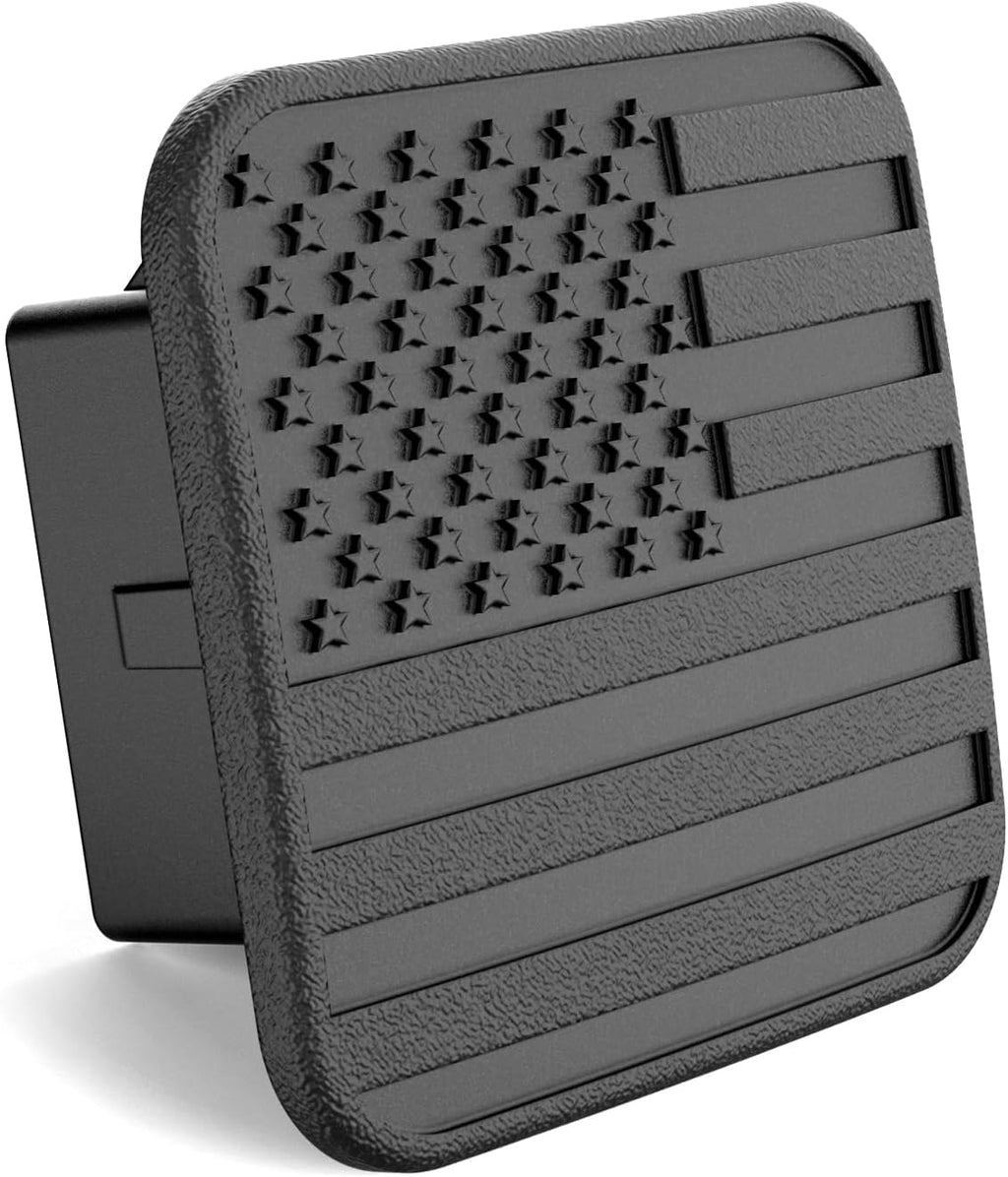 Fits for 2-inch Hitch Receiver, American Flag Hitch Plug Cover, Heavy Duty Rubber, Trailer Hitch Cover Tube Plug Insert, Car Exterior Accessories, Receiver Tube Hitch Plug