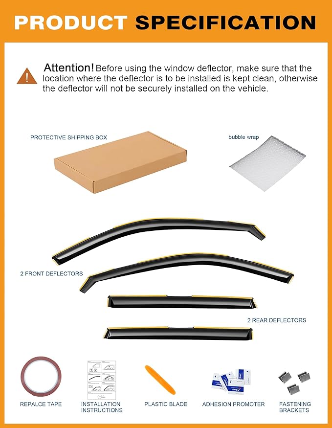 in-Channel Window Rain Guards Fit - Image 8
