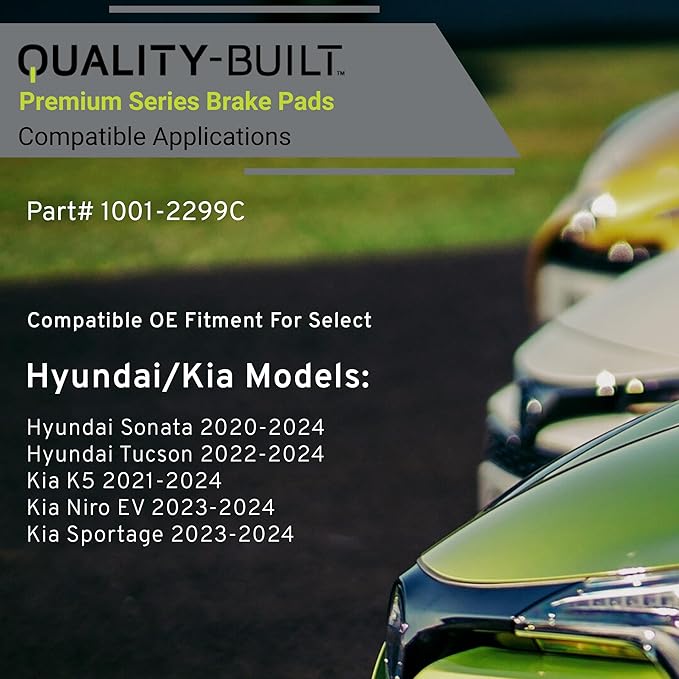 Premium Ceramic Rear Brake Pads Compatible - Image 3