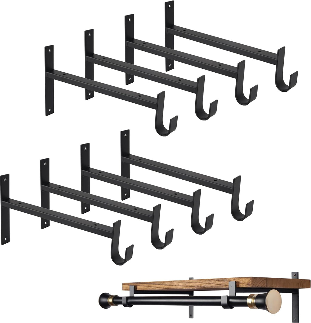 ovov closet rod bracket heavy duty 10 inch, main product view