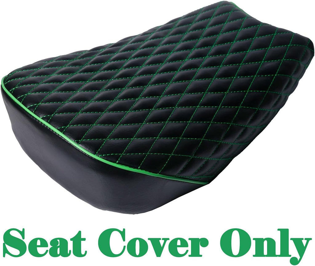 JMCHstore Green Diamond Stitch Retro Seat Cover for Coleman ct200uex Mini Bike 196cc, Hisun ct200u-ex 200cc Trail Bike Cushion Replacement Parts