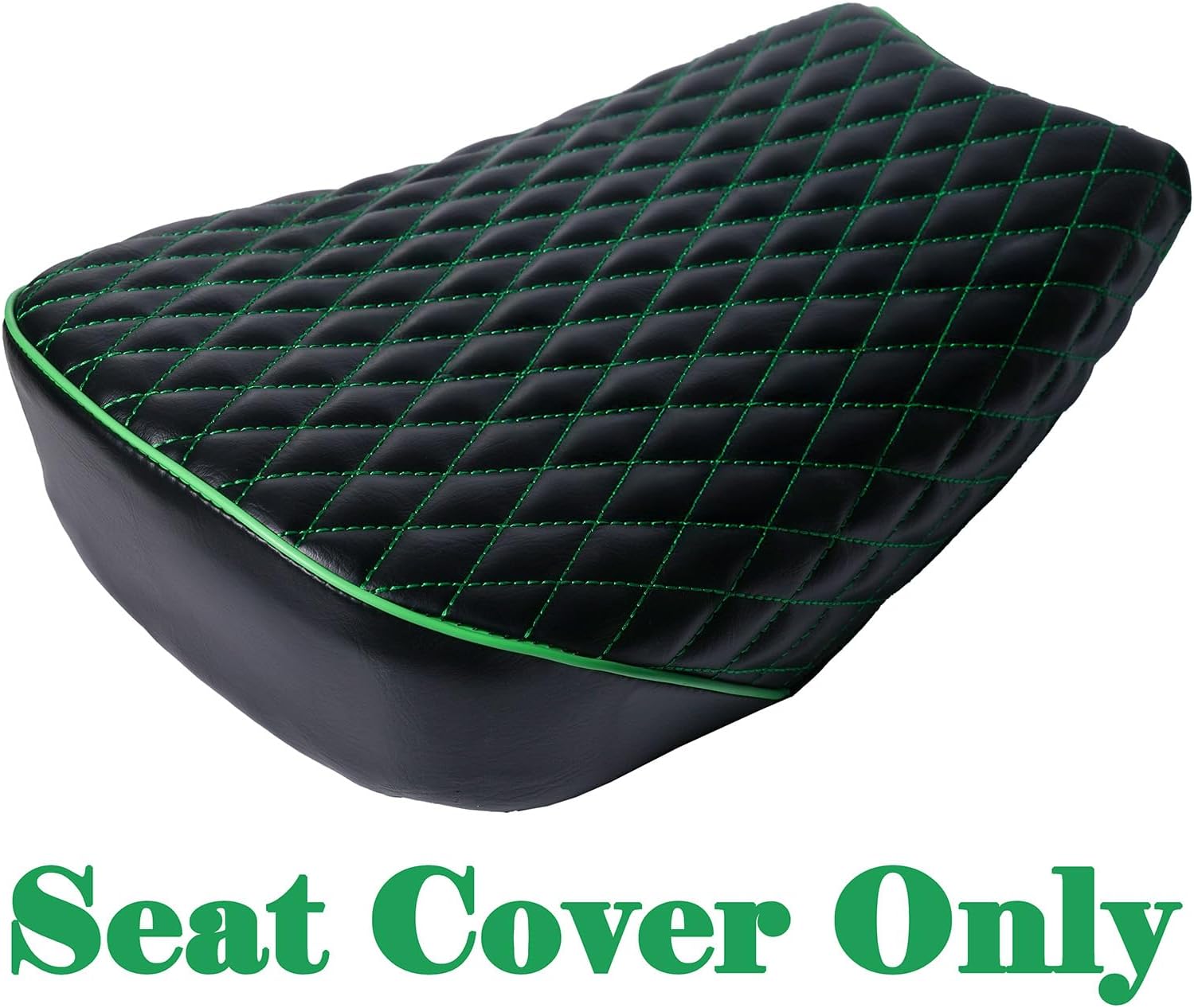 JMCHstore Green Diamond Stitch Retro Seat Cover for Coleman ct200uex Mini Bike 196cc, Hisun ct200u-ex 200cc Trail Bike Cushion Replacement Parts