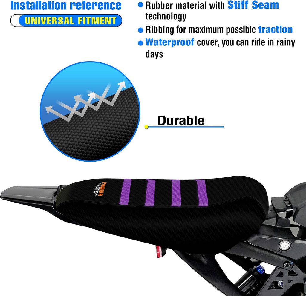 Motorcycle Dirt Bike Seat Cover for Surron Sur Ron Light Bee X/S - E Bike Seat Cover (Purple)