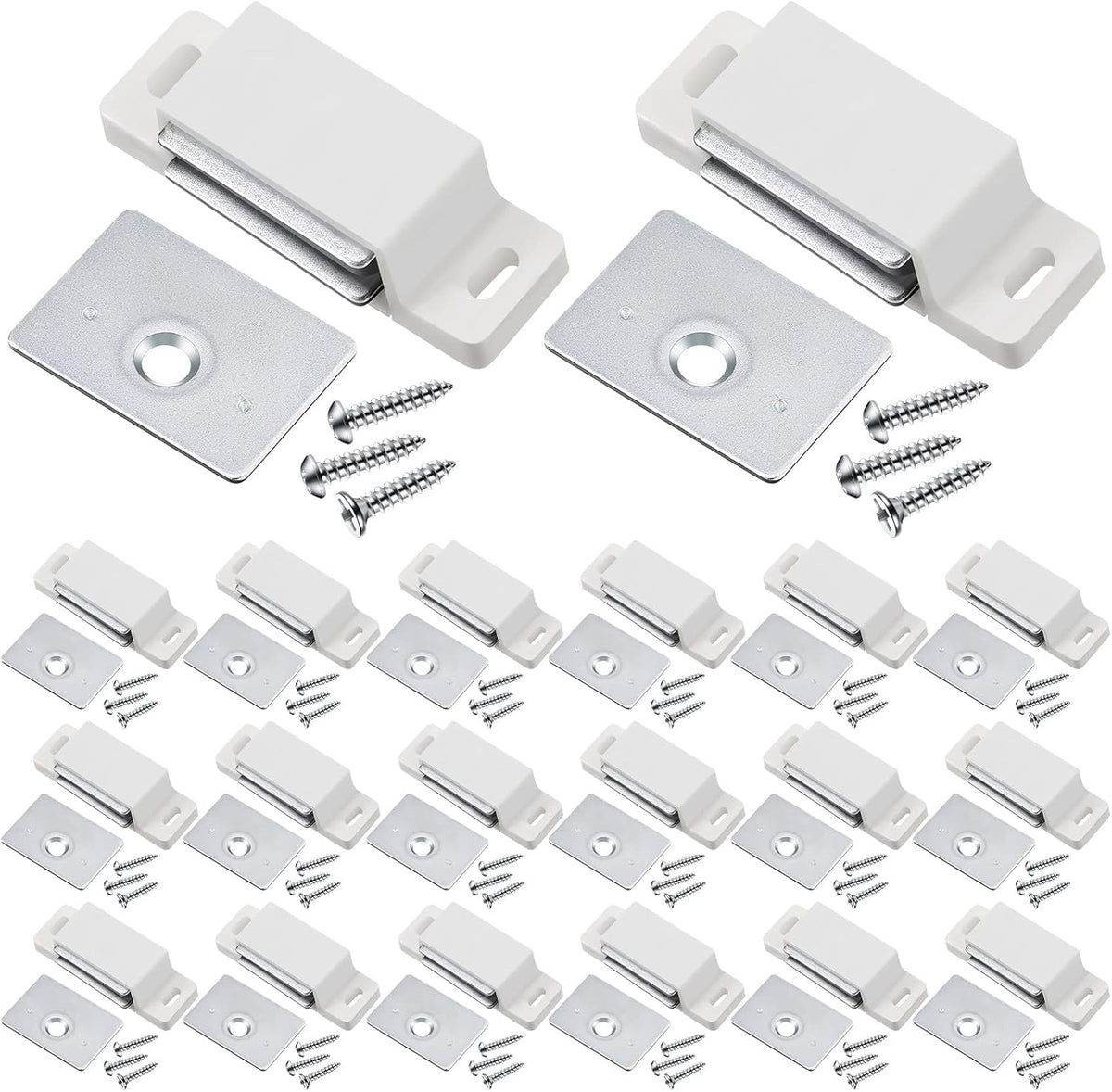 moxweyeni 24 pack cabinet magnets magnetic door catch, main product view