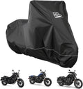 KEMIMOTO Heavy Duty 420D Motorcycle Cover Storage Bag Fit Waterproof Fit for Rebel300 500 1100 Sportster Iron 883 Shadow Vulcan S Boulevard S40 Outdoor All Weather Rain Snow Dust UV Cover & Lock Hole