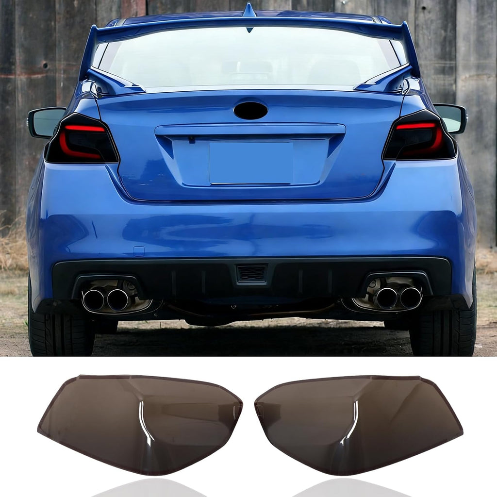 HAPPYHORSE Car Rear Tail Light Cover Trim Compatible with Subaru WRX/STI 2015-2021 ，ABS Smoked Taillight Shell Trim Cover，Rear Tail lamp Protection Cover Decorative Accessories