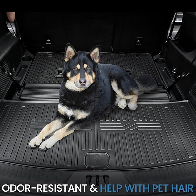 Cargo Mat with Backrest Mats for 2020-2024 2025 Ford Explorer Car Mat - Image 6