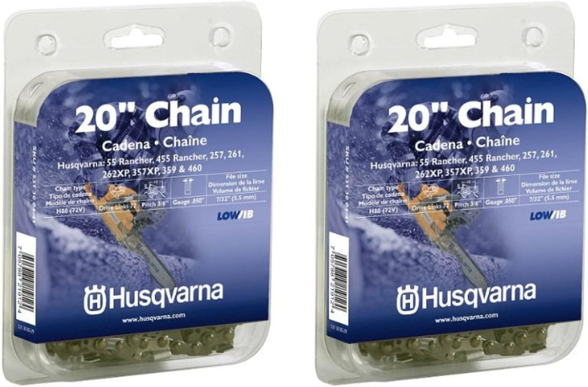 husqvarna 531300441 20-inch h80-72 (72v) saw chain, 3/8-inch, main product view