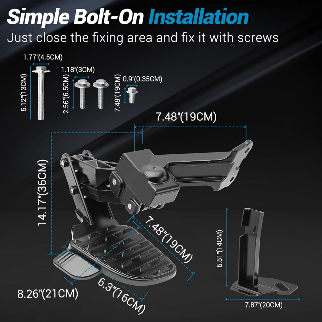 Rear Bed Step,Retractable Bed Step Bumper Step for 2019-2024 Dodge Ram 2500 3500 Truck Rear Tailgate Bedsteps Replaces 82215842AE 82215842AG 82215842AH 82215842AD 82215842AC