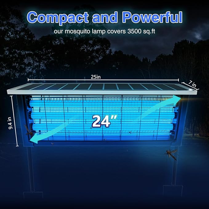 Large Solar Bug Zapper with High Powered - Image 3