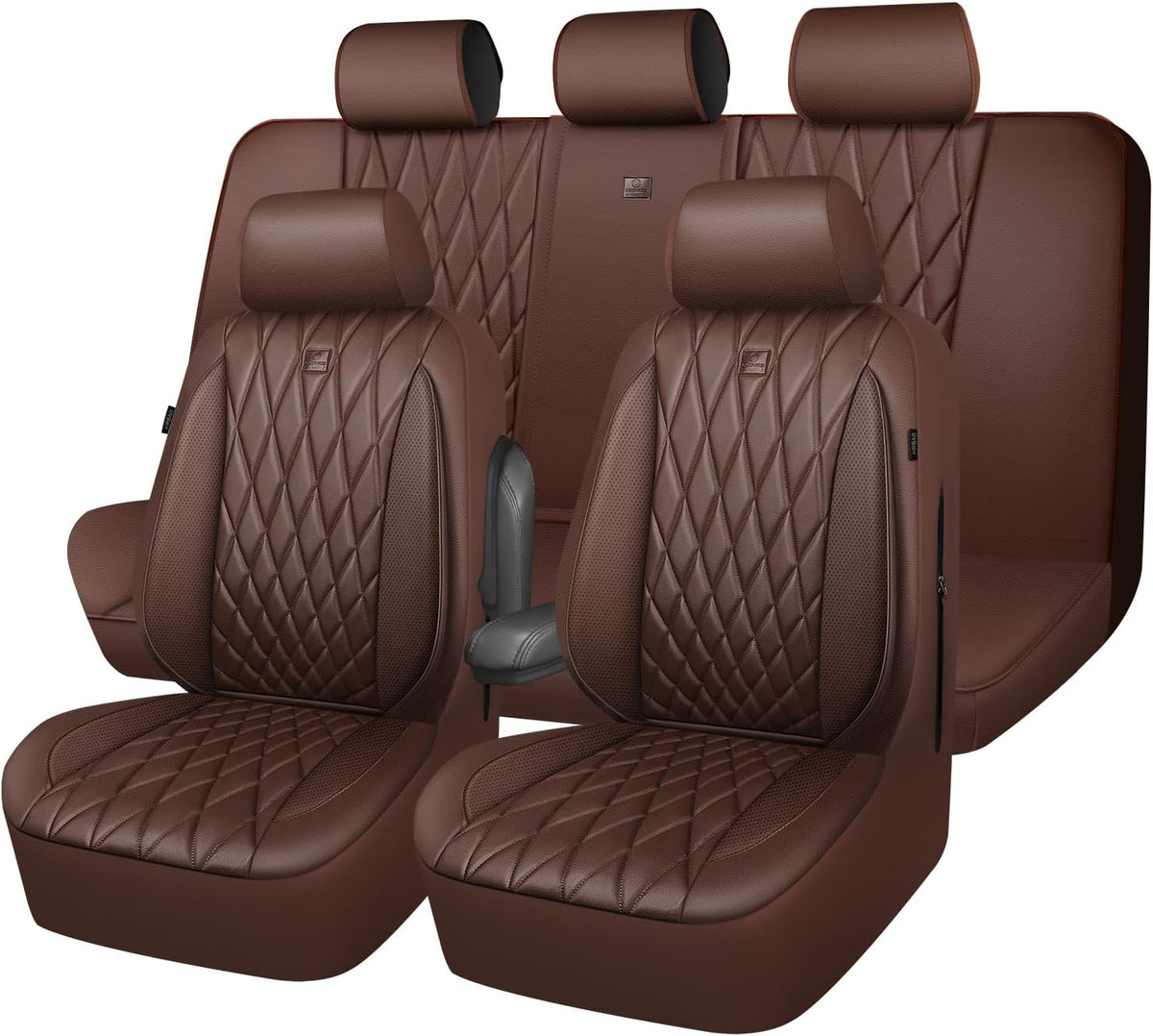 car pass piping luxury faux leather seat covers, main product view