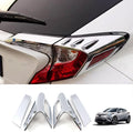 Car Accessories Tail Light Lamp Cover Frame Decor Trim (Chrome) Fit for Toyota C-HR CHR 2018 2019 2020 2021 2022 2023 ABS 4 PCS