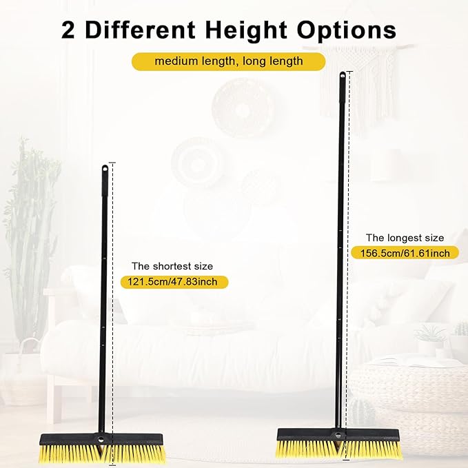 Zhehao 10 Pack 18 Inches Push Broom Outdoor, Concrete Floor Cleaning - Image 3