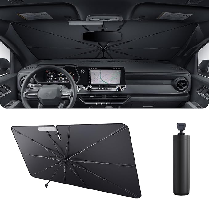 2025 Upgrade Car Windshield Sun Shade Windshield Sunshade Umbrella Protect Car - Image 10