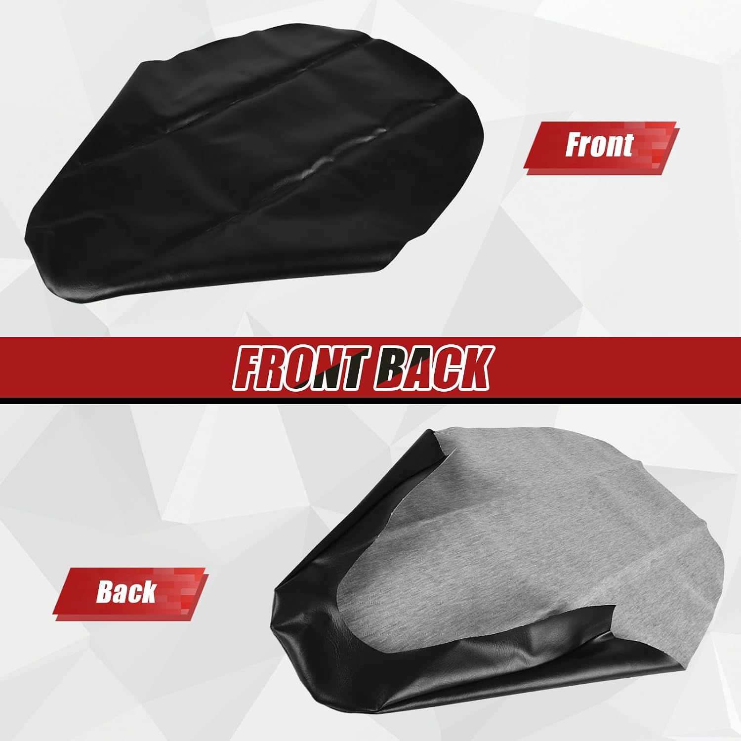 ATV Leather Seat Cover Replacement for 1988-2000 Honda Fourtrax 300 ATV Seat Accessories Black