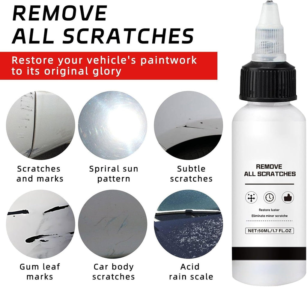 Car Scratch Repair Cream - 50ml Compact Automotive Maintenance Paste | Vehicles Paint Repair Cream | for Vehicle Trailer RV Truck Automotive Sedan
