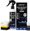 QIFOR Automotive Headlight Restoration Kit Oxidized and Yellowed Automotive Headlamps Blurring Enhanced Crystallization Coating Refurbisher,Maximum Gloss & Shine