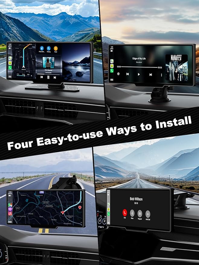 Apple Carplay Screen for Car, 10.26’’ Wireless CarPlay & Android Auto Screen - Image 8