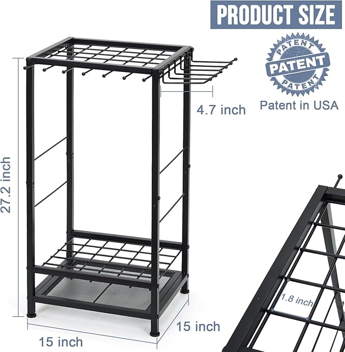 Garden Tool Organizer Holds 50 Long-Handled Tools/Rakes/Brooms/Shovles - Image 7