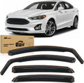Nilight Vent Window Visors for Ford Fusion 2013 2014 2015 2016 2017 2018 2019