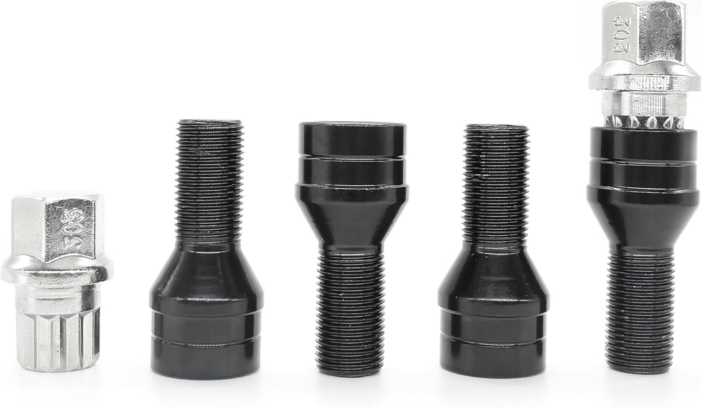 36136776076 1 Set Wheel Lock Internal Spline Lug Bolt Set Compatible with X1 X3 X5 X6 Z4 Series 550i GT xDrive 550i GT 535i GT 535i GT xDrive Series
