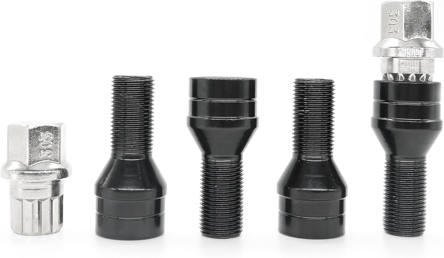 36136776076 1 Set Wheel Lock Internal Spline Lug Bolt Set Compatible with X1 X3 X5 X6 Z4 Series 550i GT xDrive 550i GT 535i GT 535i GT xDrive Series