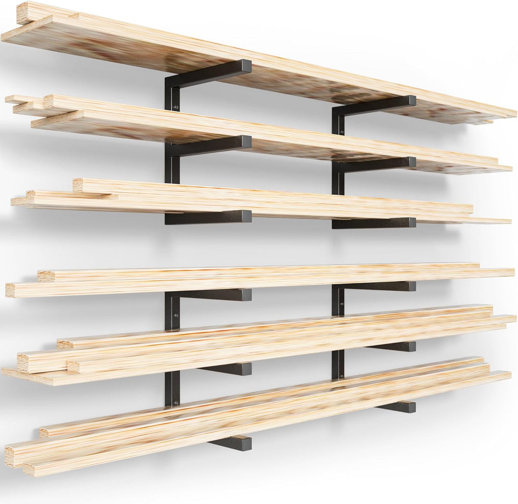 yyr wood organizer and lumber storage rack wall, main product view