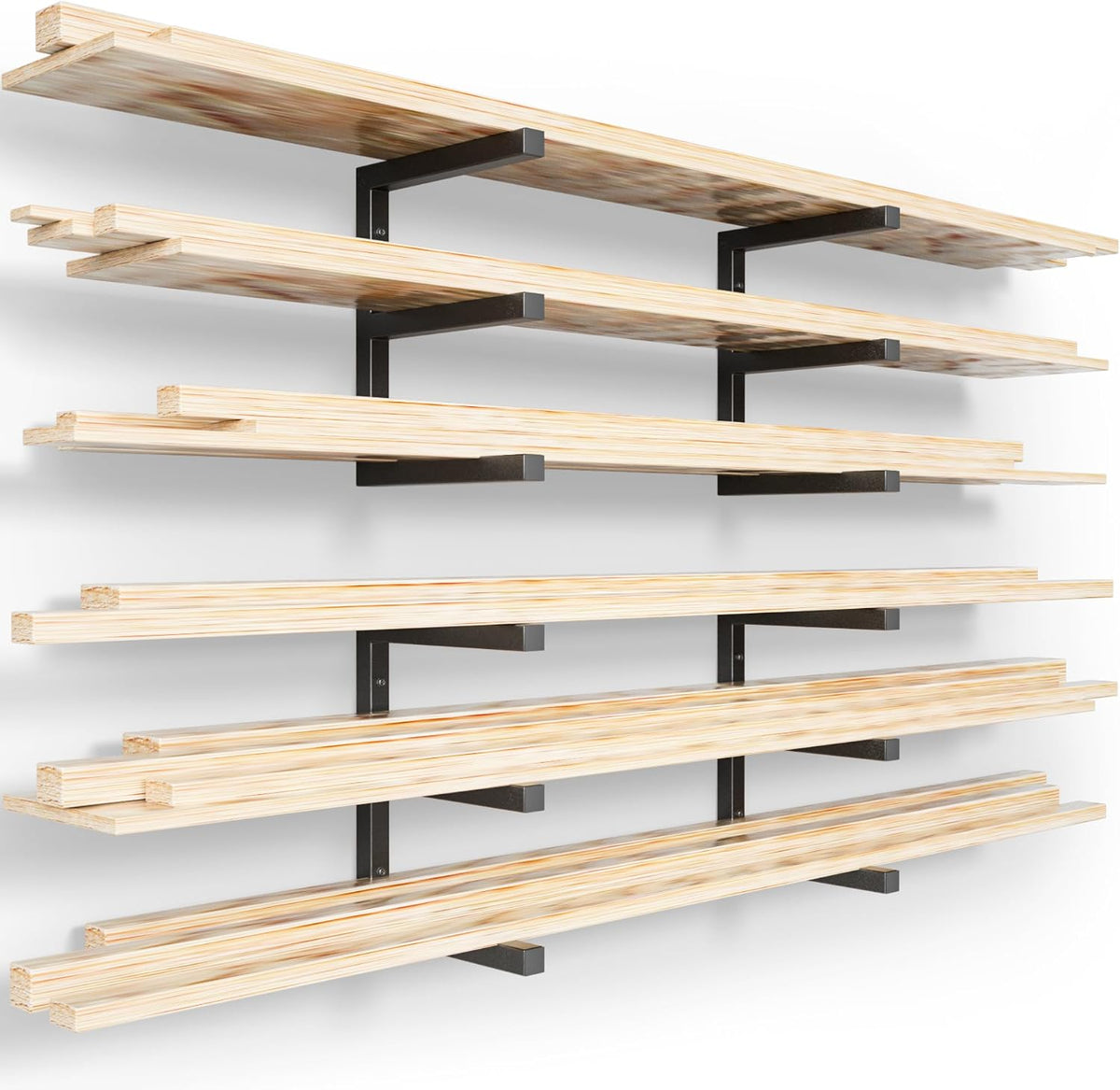 yyr wood organizer and lumber storage rack wall, main product view