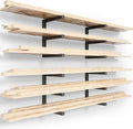 YYR Wood Organizer and Lumber Storage Rack Wall Mount, Heavy Duty Metal Shelf by YYR