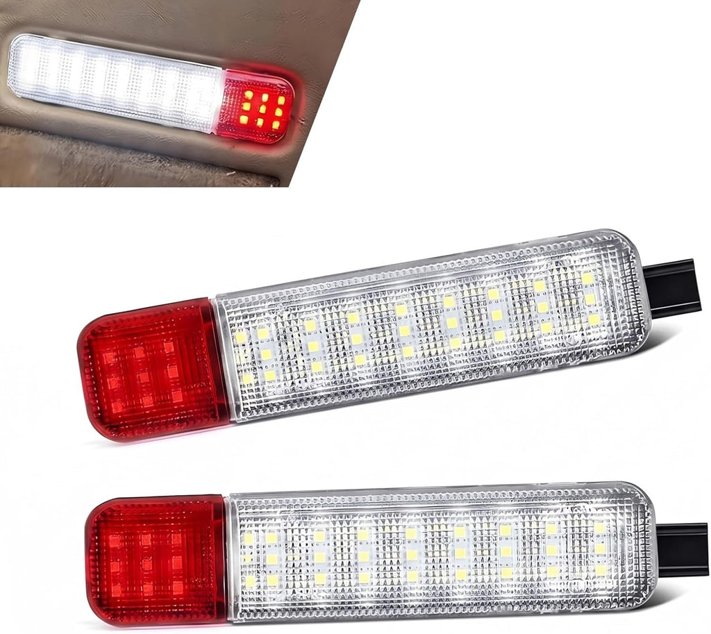 2 PCS Car Door Lights, Super Bright LED Interior Courtesy Light, No Delay Safety Warning Reflector Lamp Assembly, Compatible with Chevy Silverado Tahoe Avalanche Yukon Escalade Hummer (White)