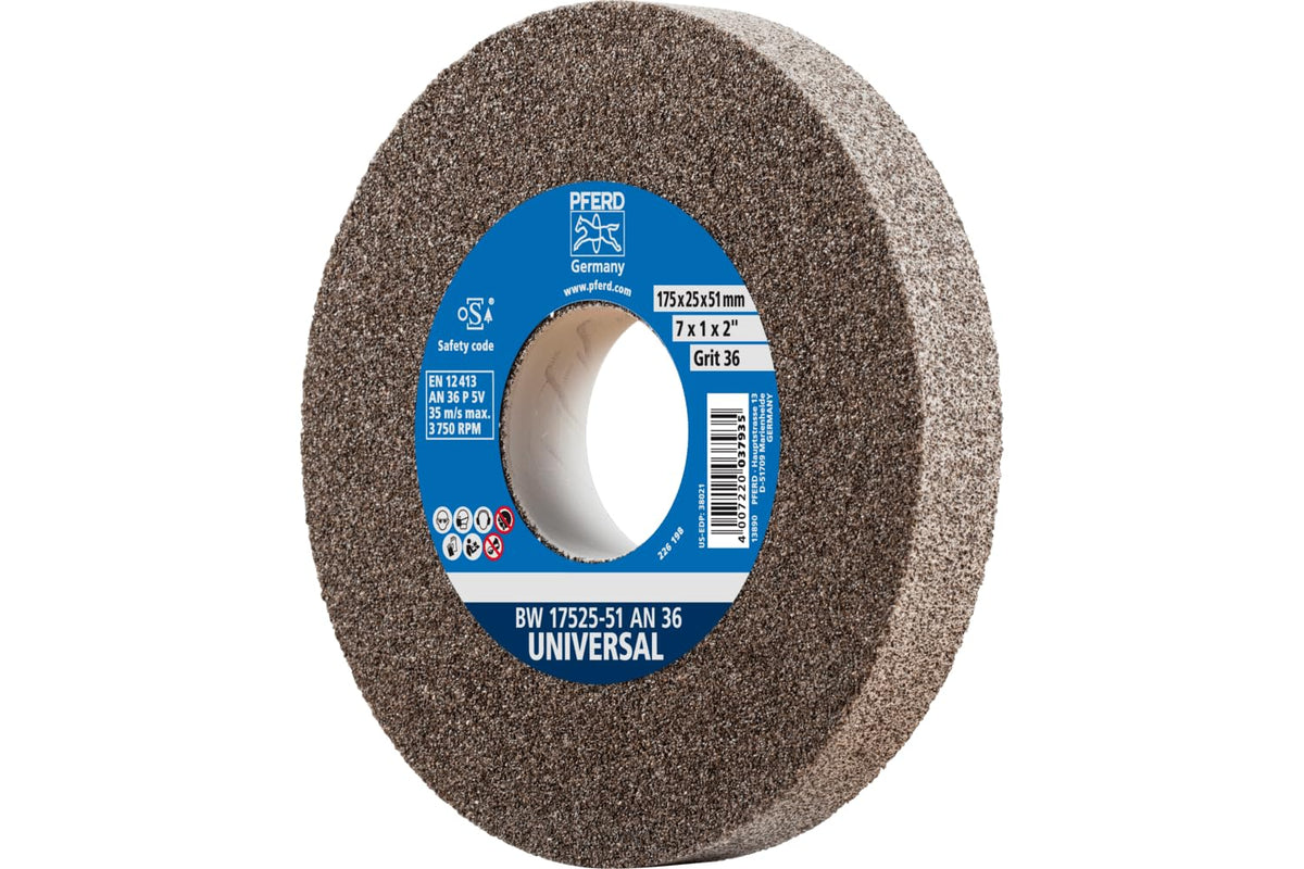 pferd vitrified bench grinding wheel – universal, 7”, main product view