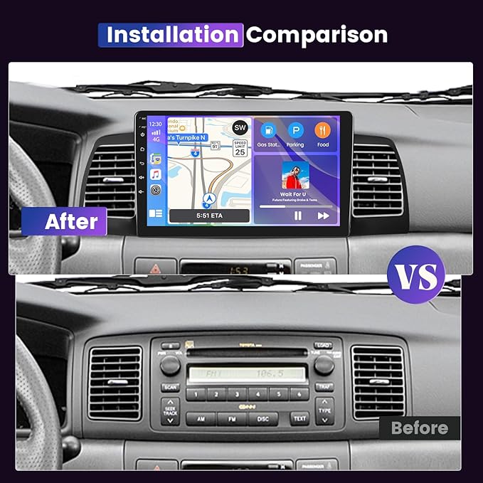 8 Core 4G+64G Car Stereo for Toyota Corolla EX 2007-2012 5G WiFi DSP/32EQ - Image 2