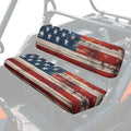American Flag UTV Bench Seat Covers Heavy Duty Polyester Easy Clean UTV Seat Cover Set for Kawasaki Mule 3010 3020 4010 4x4 FE 2021-2025, for 2 Passengers
