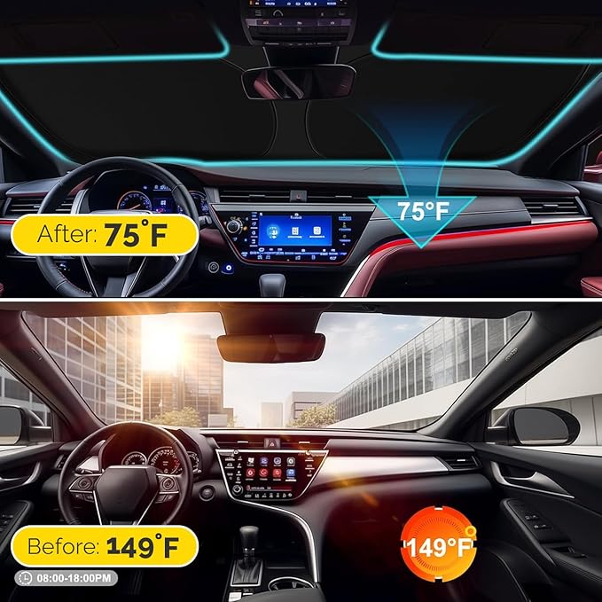 Car Windshield Sun Shade Compatible - Image 3