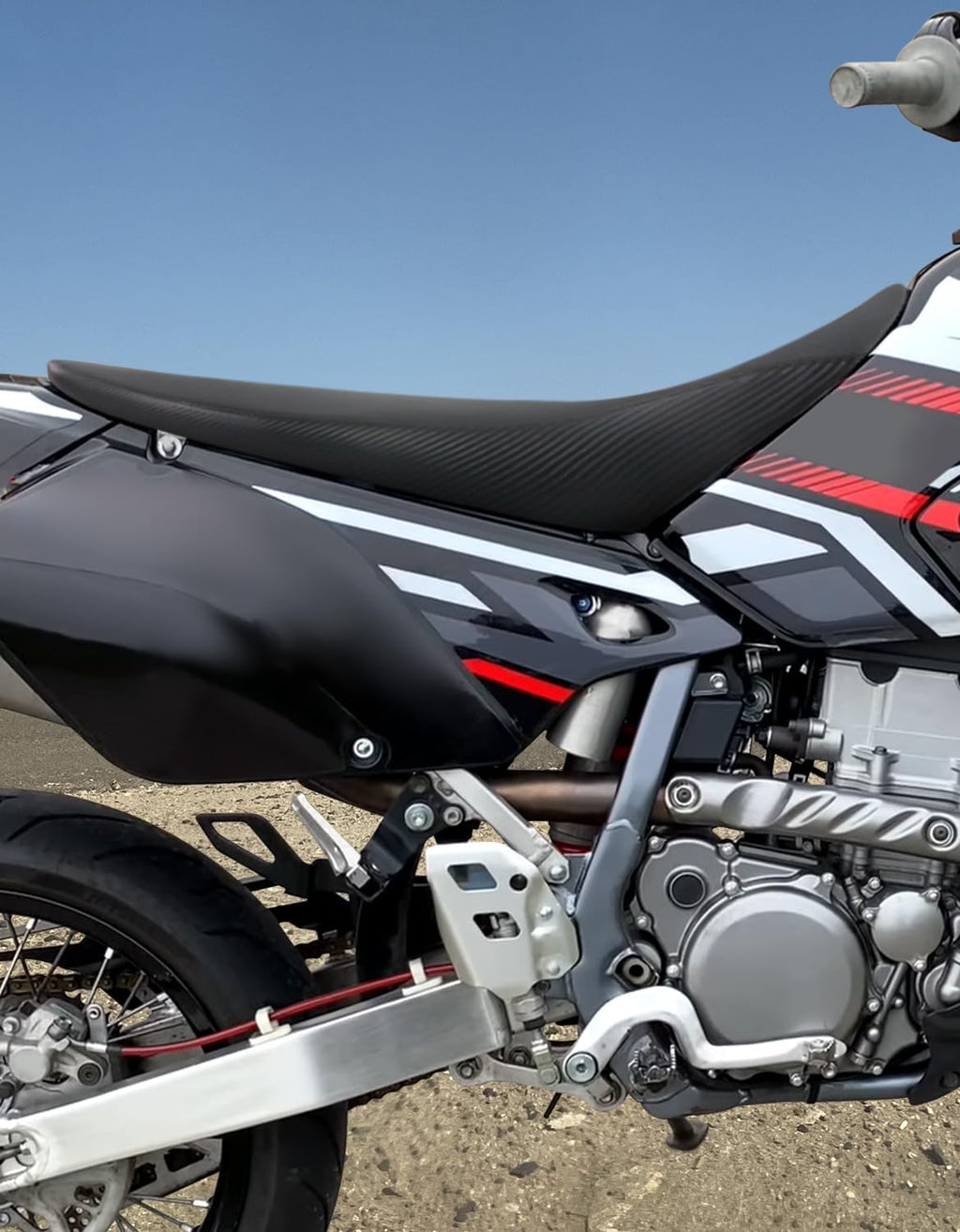 Seat Cover Fit for DRZ400 DRZ400E DRZ400S DRZ400SM KLX400R KLX400SR | Fit for KLX400R KLX400SR 2003-2004, DR-Z400 DR-Z400E DR-Z400S DR-Z400SM 2000-2024 Waterproof Seat Cover Cushion with Sponge