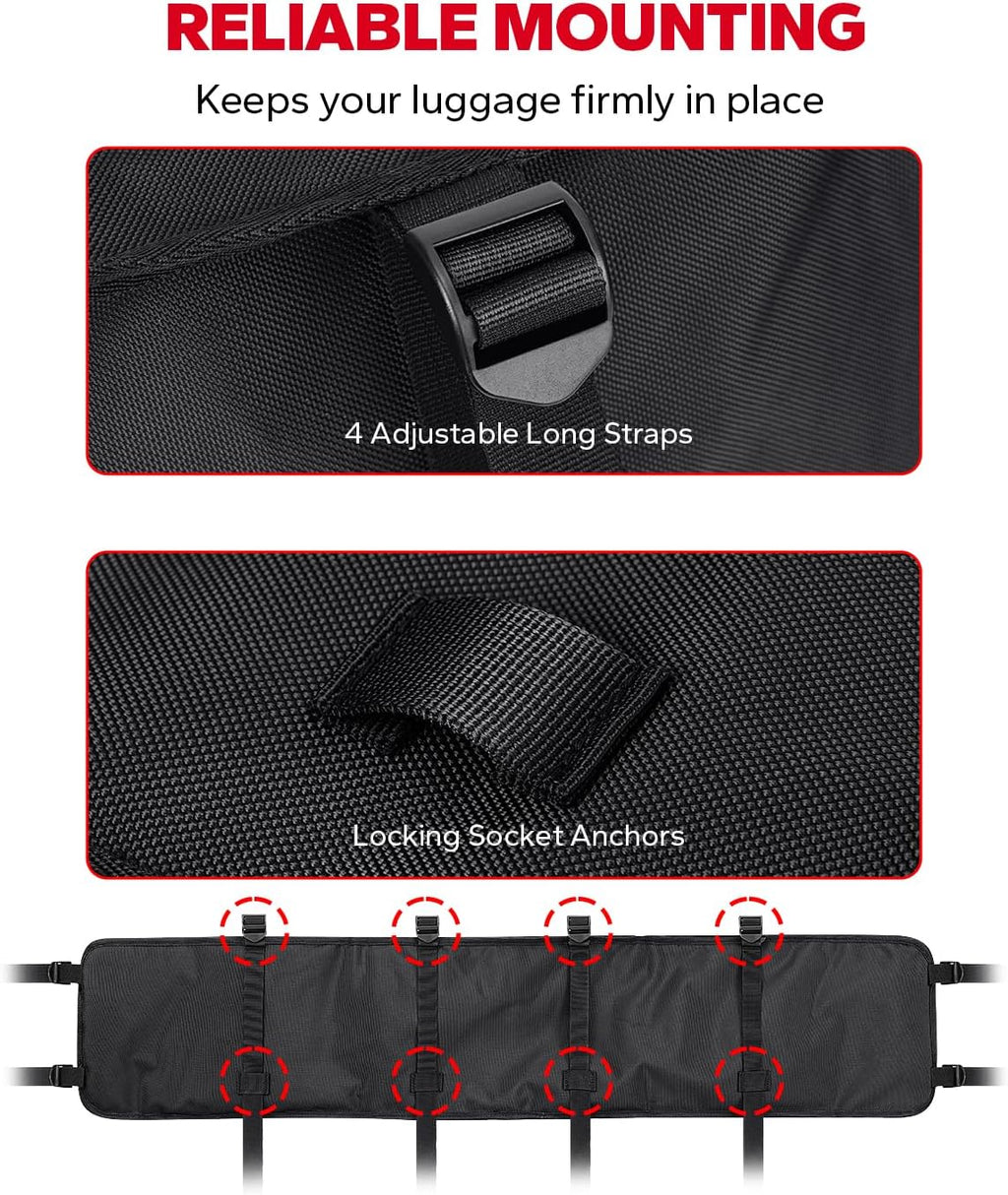 Amazicha UTV Roll Cage Organizer, Upgrade Cargo Rear Storage Bag