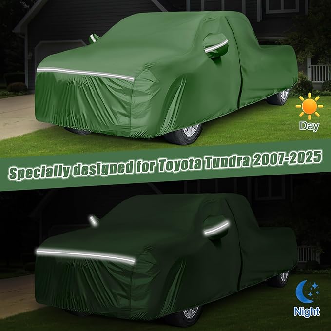 BOSSTONE Car Cover Custom Fit for Toyota Tundra Truck 1999-2021 Double Cab - Image 8